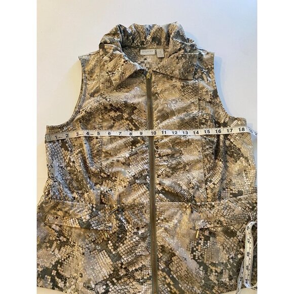 Chicos Zenegy Animal Print Vest, size 1 (Medium 8) - Picture 5 of 10